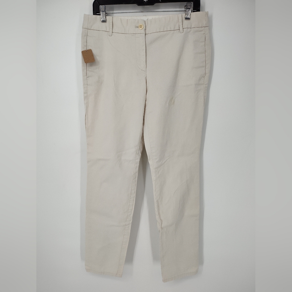 J. Crew Bennett Chino in Cream/Ivory Women's 8